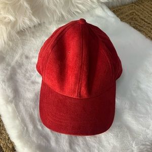 Suede baseball cap